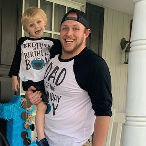 Cookie Monster Dad of birthday boy  family set